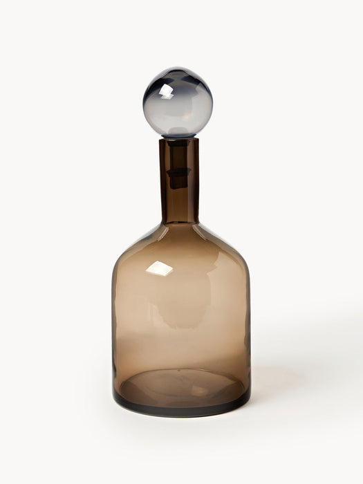 Bubbles Mouth-Blown Decorative Bottles, Set of 4
