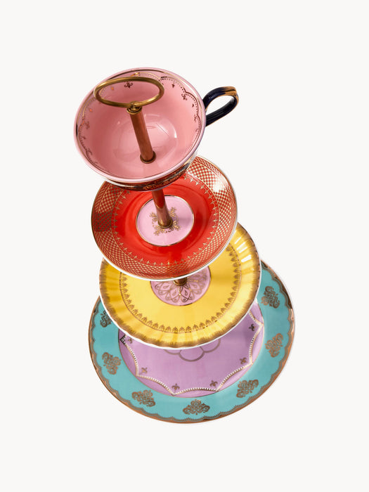 Grandpa Handmade Porcelain Tiered Serving Stand
