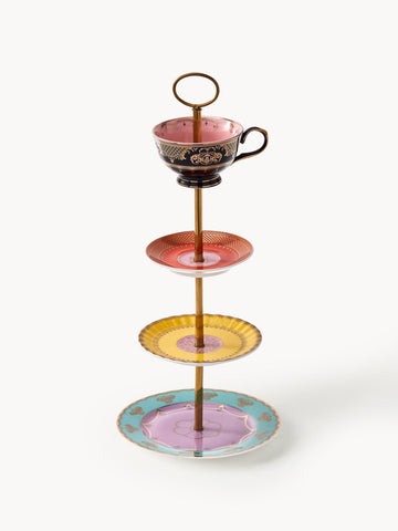 Grandpa Handmade Porcelain Tiered Serving Stand