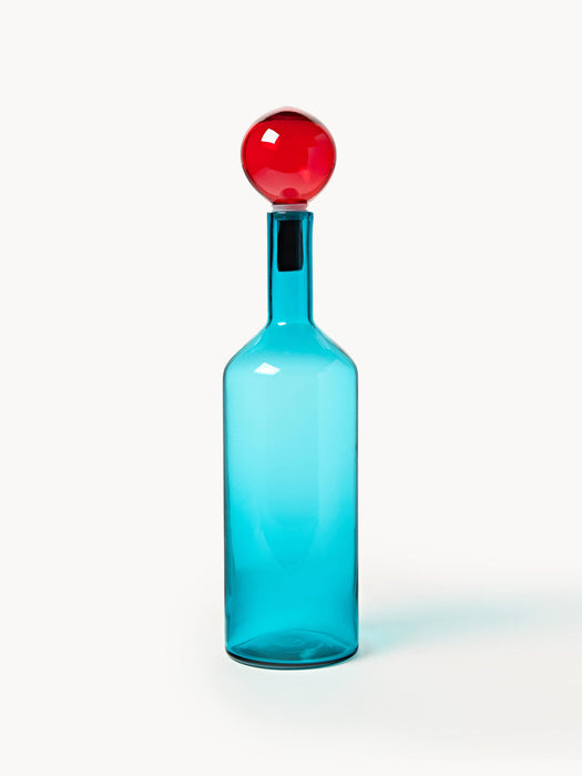 Bubbles Mouth-Blown Decorative Bottles, Set of 4