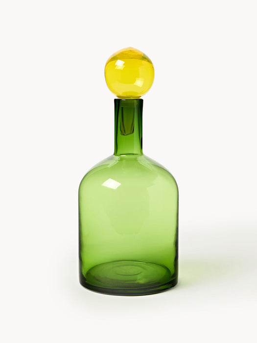 Bubbles Mouth-Blown Decorative Bottles, Set of 4