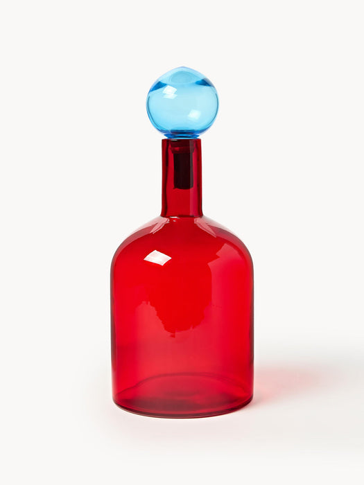 Bubbles Mouth-Blown Decorative Bottles, Set of 4