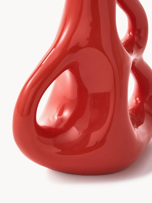 Three Ears Ceramic Vase, H 21 cm