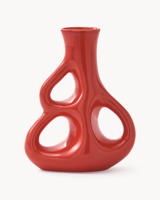 Ceramic Vase Three Ears H 21 cm