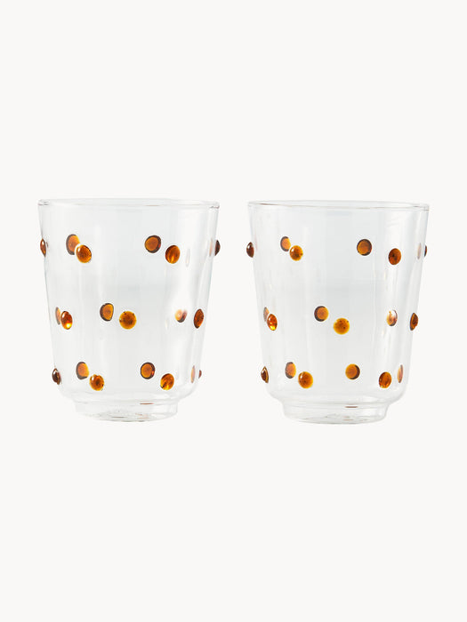 Nob Mouth-Blown Borosilicate Tumblers, Set of 2