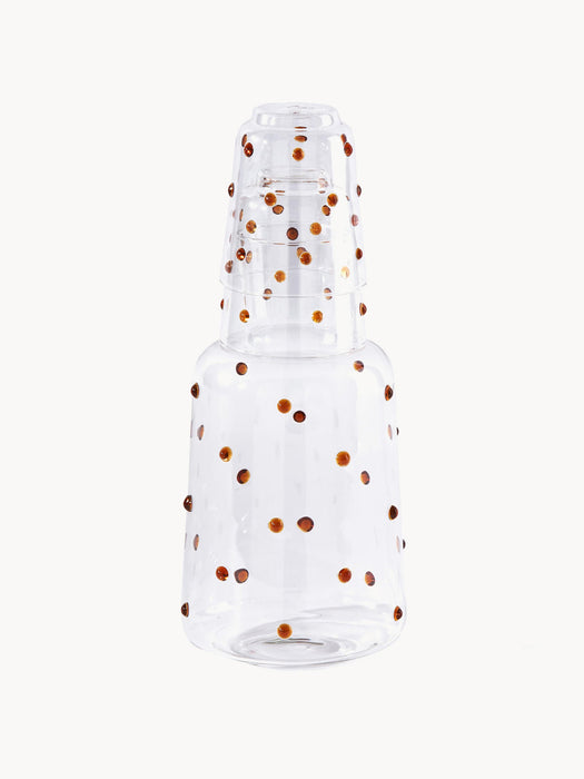 Nob Mouth-Blown Borosilicate Carafe, 2 L