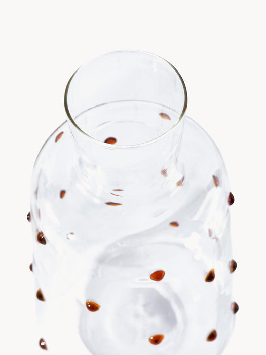 Nob Mouth-Blown Borosilicate Carafe, 2 L