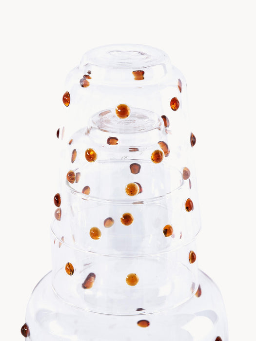 Nob Mouth-Blown Borosilicate Carafe, 2 L
