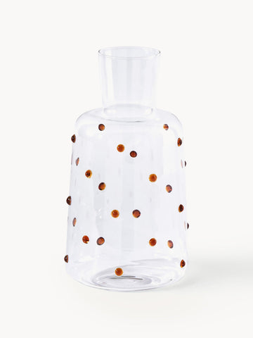 Nob Mouth-Blown Borosilicate Carafe, 2 L