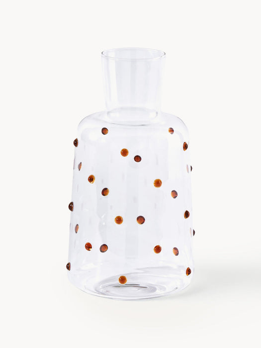 Nob Mouth-Blown Borosilicate Carafe, 2 L