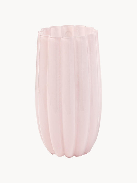 Melon Mouth-Blown Glass Vase, H 38 cm