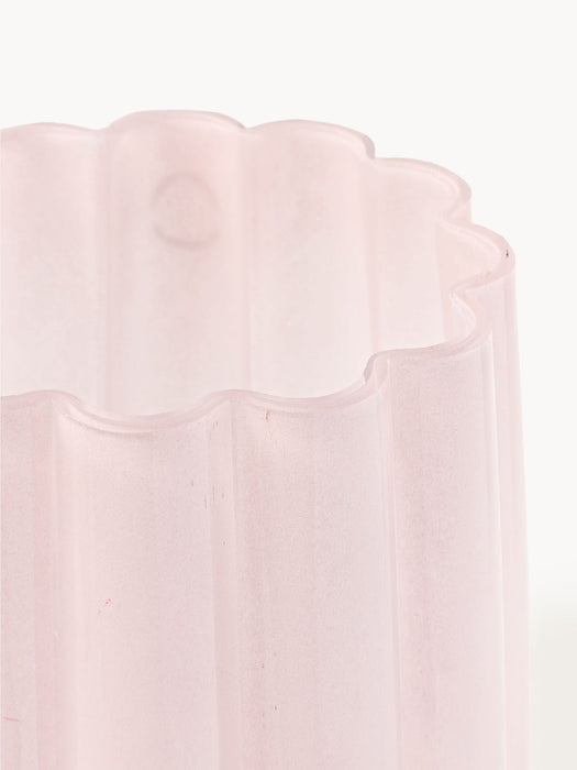 Melon Mouth-Blown Glass Vase, H 38 cm