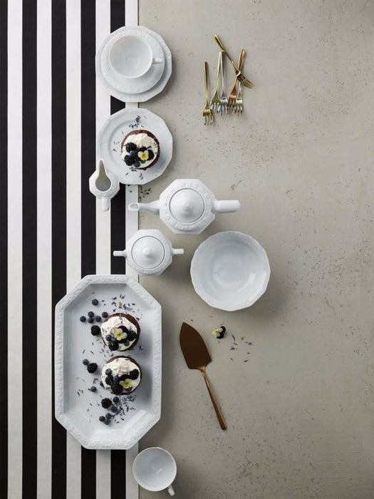 Porcelain Serving Plate Maria White
