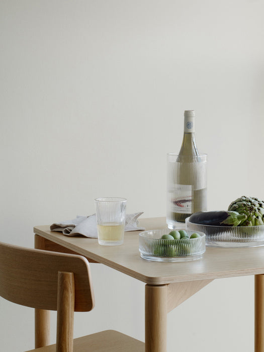 Serving Bowl Pilastro with Embossed Pattern