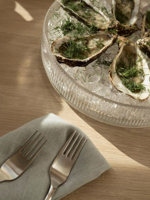 Serving Bowl Pilastro with Embossed Pattern