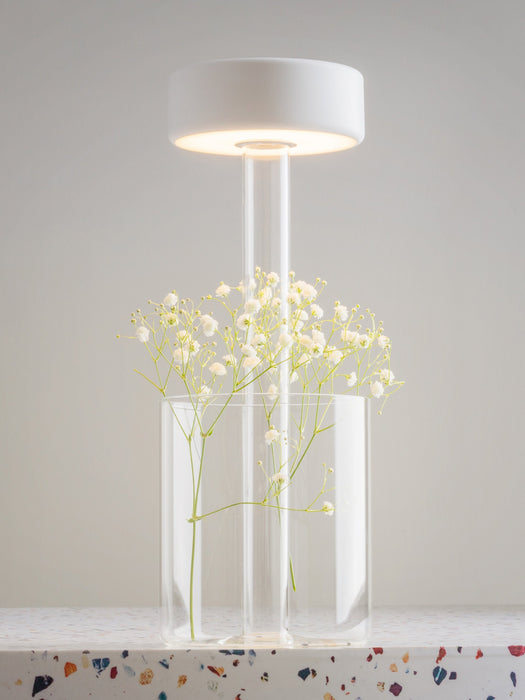 Small Dimmable LED Vase Table Lamp AI Collaboration