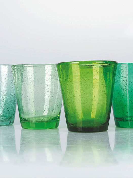 Mouth-Blown Tumblers Cancun with Air Bubbles Set of 6