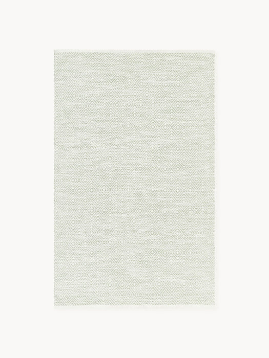 Hand-Woven Indoor & Outdoor Rug Rika with Diamond Pattern