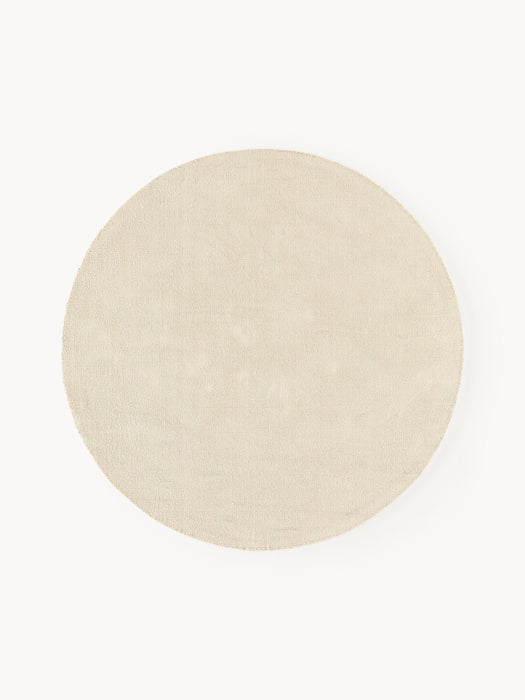 Round Hand-Woven Cotton Rug Lora