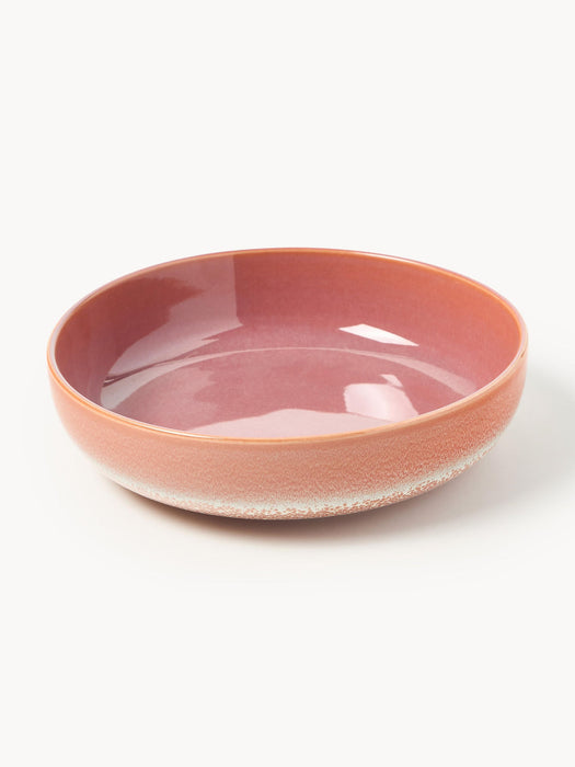 Havana Soup Plates with Reactive Glaze, Set of 4