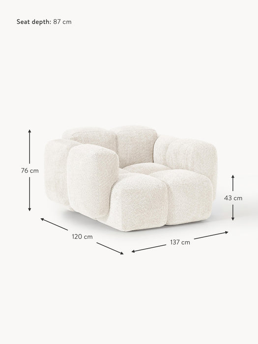Teddy Boucl Lounge Chair Tayla