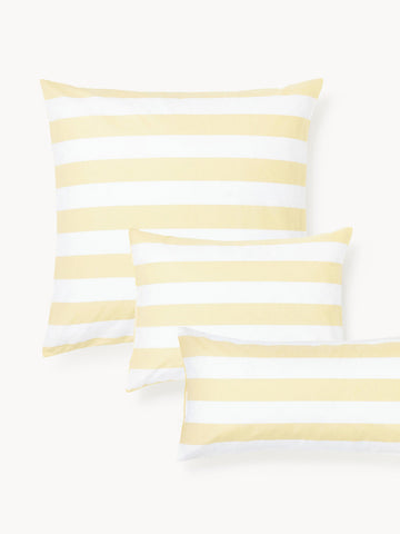 Lorena Striped Cotton Reversible Pillowcase