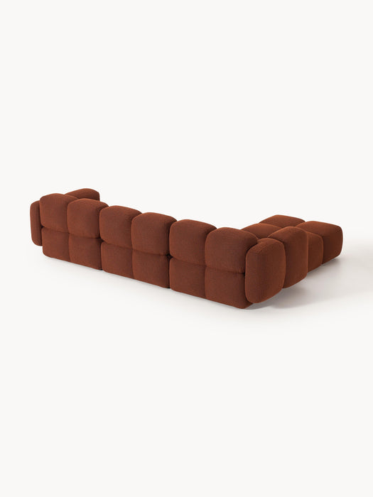 Boucl Modular Sofa Tayla 4-seater with Ottoman leftright