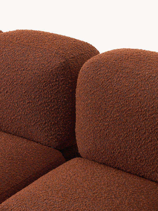 Boucl Modular Sofa Tayla 4-seater with Ottoman leftright