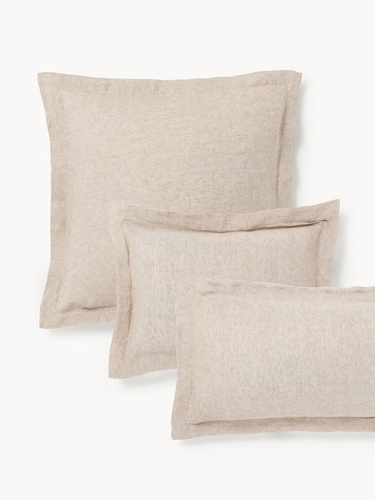 Linen Pillowcase Linna with Oxford Border