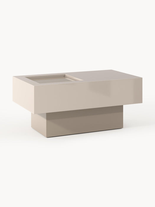 Rectangular Coffee Table Alessa with Storage Space
