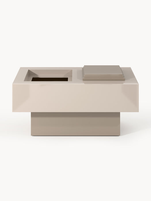 Rectangular Coffee Table Alessa with Storage Space