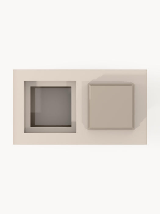 Rectangular Coffee Table Alessa with Storage Space