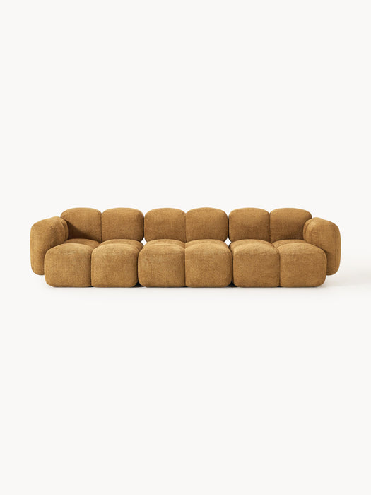 Modular Teddy-Boucl Sofa Tayla 4-seater