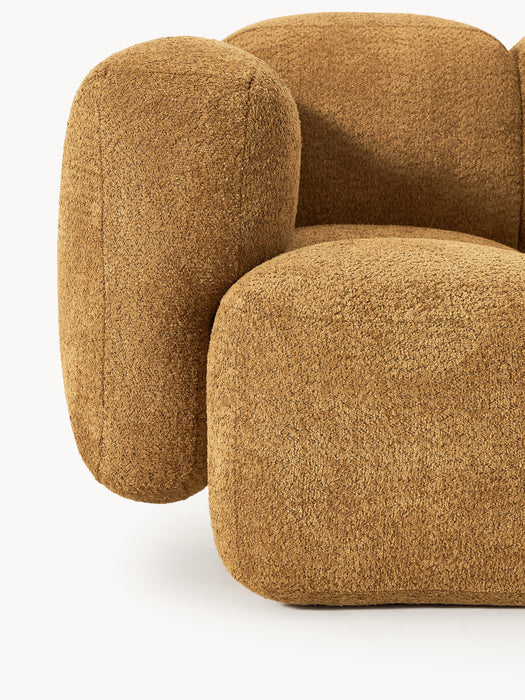 Modular Teddy-Boucl Sofa Tayla 4-seater