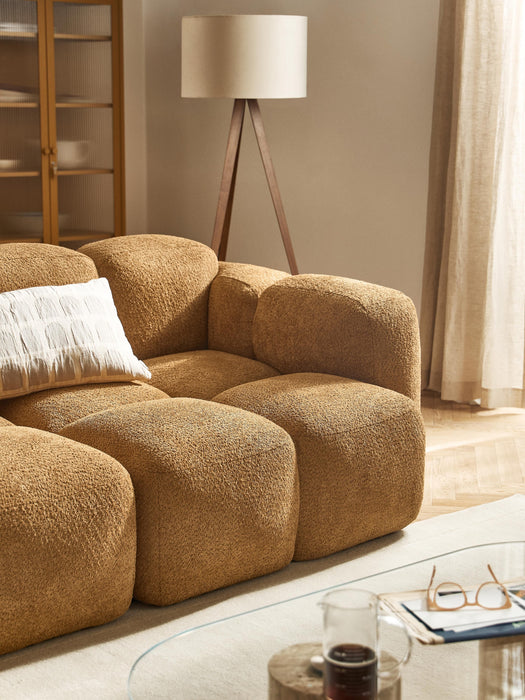 Modular Teddy-Boucl Sofa Tayla 4-seater