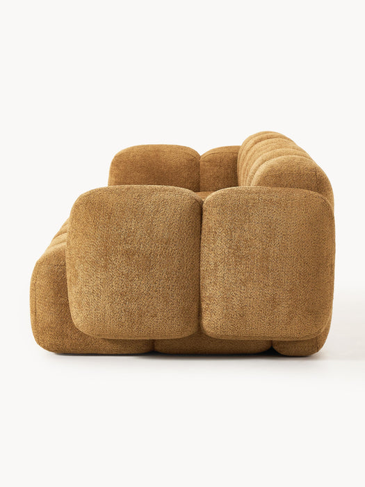 Modular Teddy-Boucl Sofa Tayla 4-seater