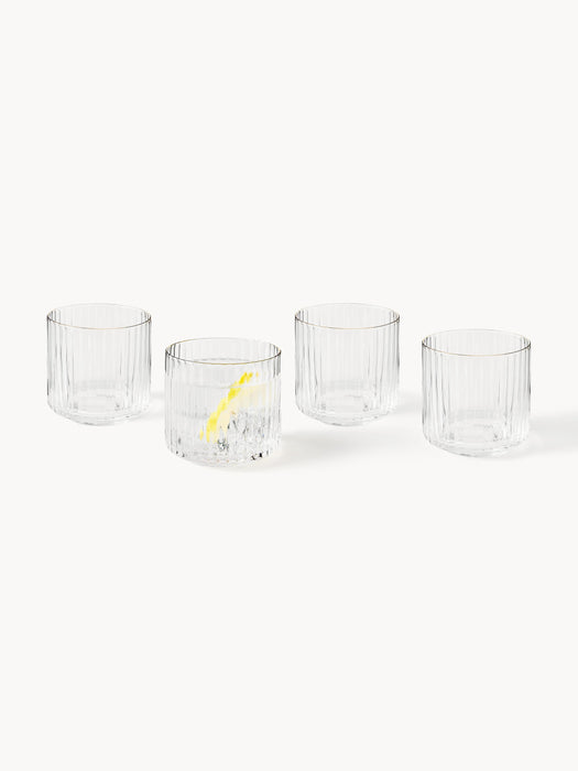 Mouth-Blown Carafe Aleo with Tumblers Set of 5