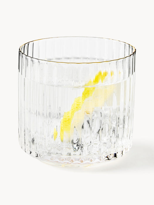 Mouth-Blown Carafe Aleo with Tumblers Set of 5