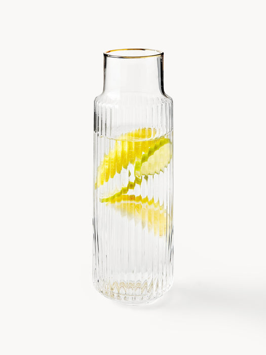 Mouth-Blown Carafe Aleo with Tumblers Set of 5