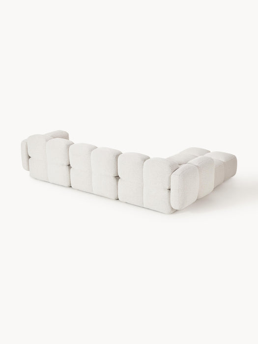 Boucl Modular Sofa Tayla 4-seater with Ottoman leftright