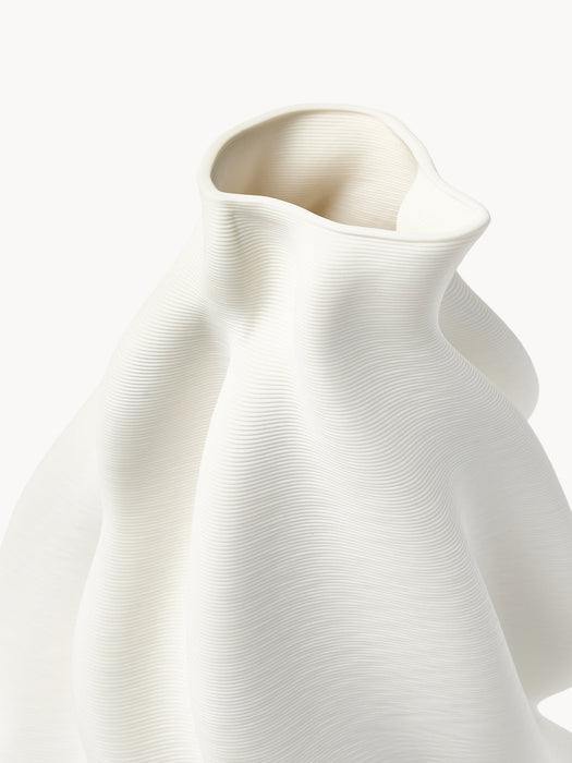 Lyria 3D Printed Porcelain Vase, H 40 cm