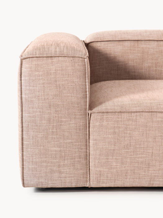 Linen Blend Modular Sofa Lennon 4-seater with ottoman leftright