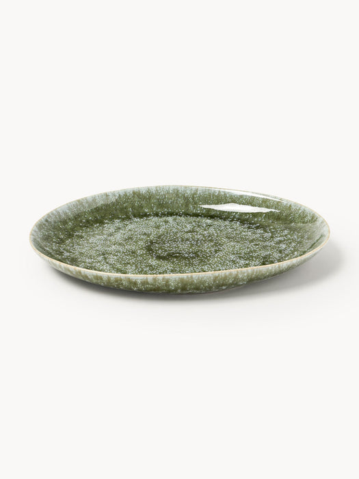 Macey Handmade Organic Shaped Dinner Plates, Set of 4
