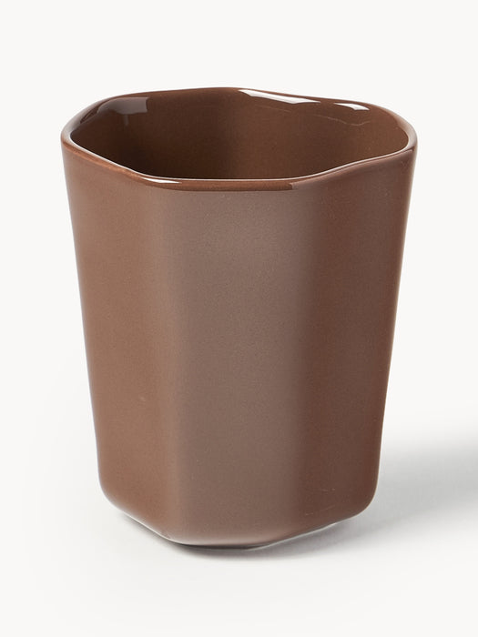 Organic-Shaped Porcelain Coffee Cups Joana Set of 4