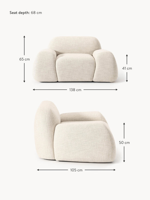 Boucl Lounge Chair Wolke
