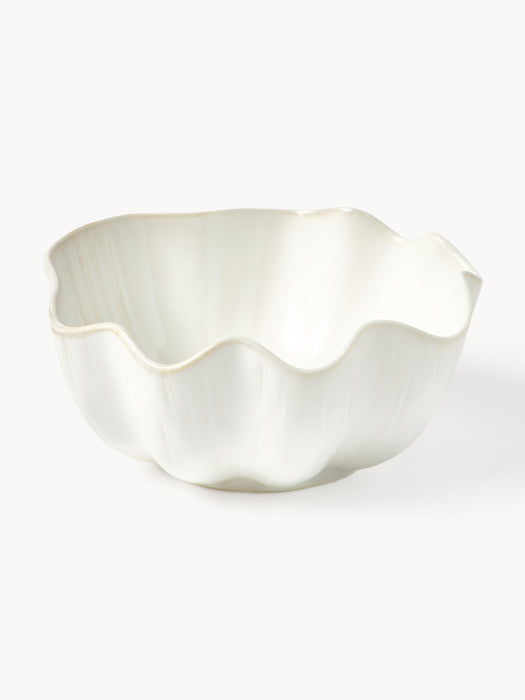 Porcelain Shell Bowls Andrina Set of 4 Various Sizes