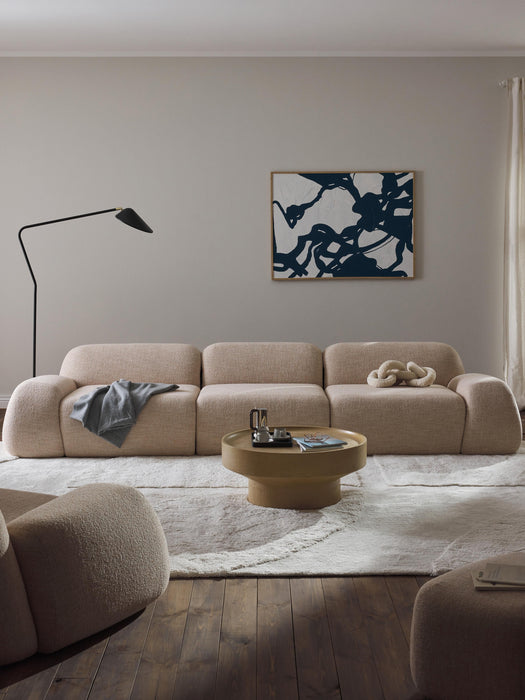 Modular Boucl Sofa Wolke 4-seater