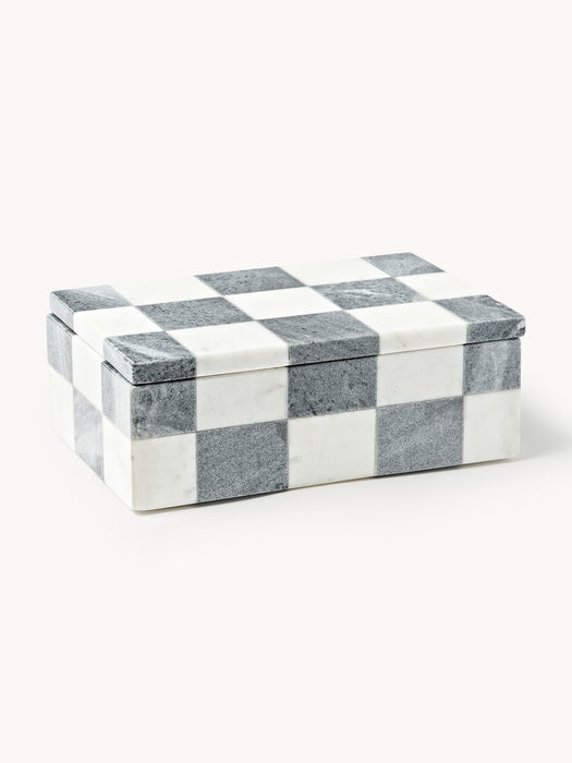Crosby Studios Marble Jewellery Box Carreaux with Lid
