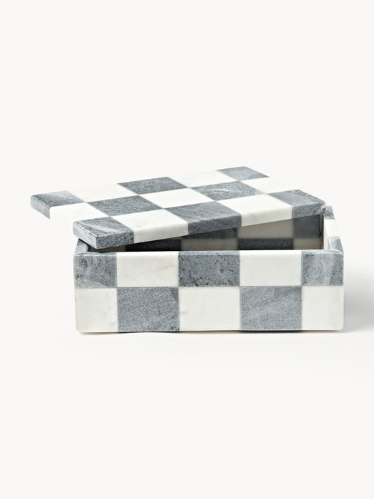 Crosby Studios Marble Jewellery Box Carreaux with Lid