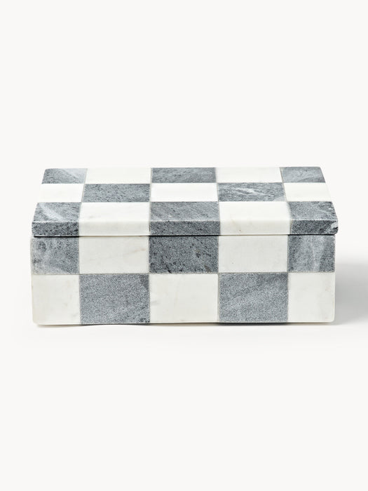 Crosby Studios Marble Jewellery Box Carreaux with Lid